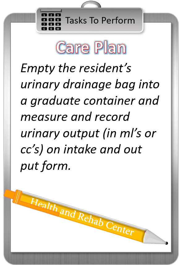 Drainage Bag Care Plan